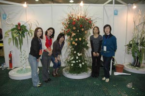 08年上海国际插花艺术展——学员实习机会2